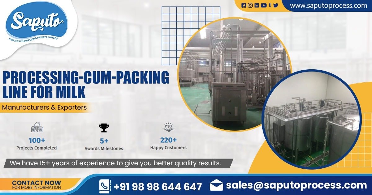 Processing and Packing Line for Milk in Gujarat