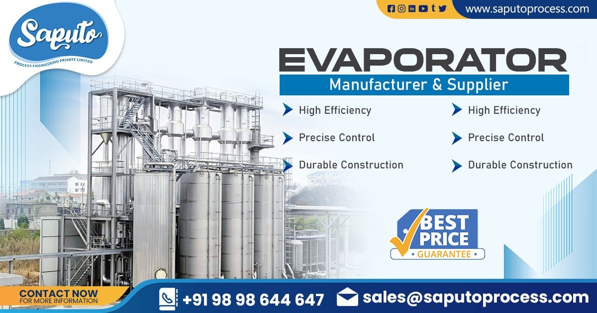 Supplier of Industrial Evaporator in Tamil Nadu