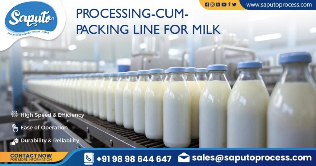 Processing Cum Packing Line for Milk in Maharashtra