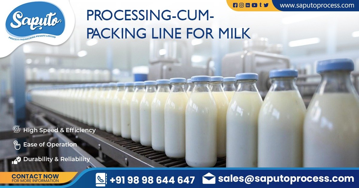 Processing Cum Packing Line for Milk in Maharashtra