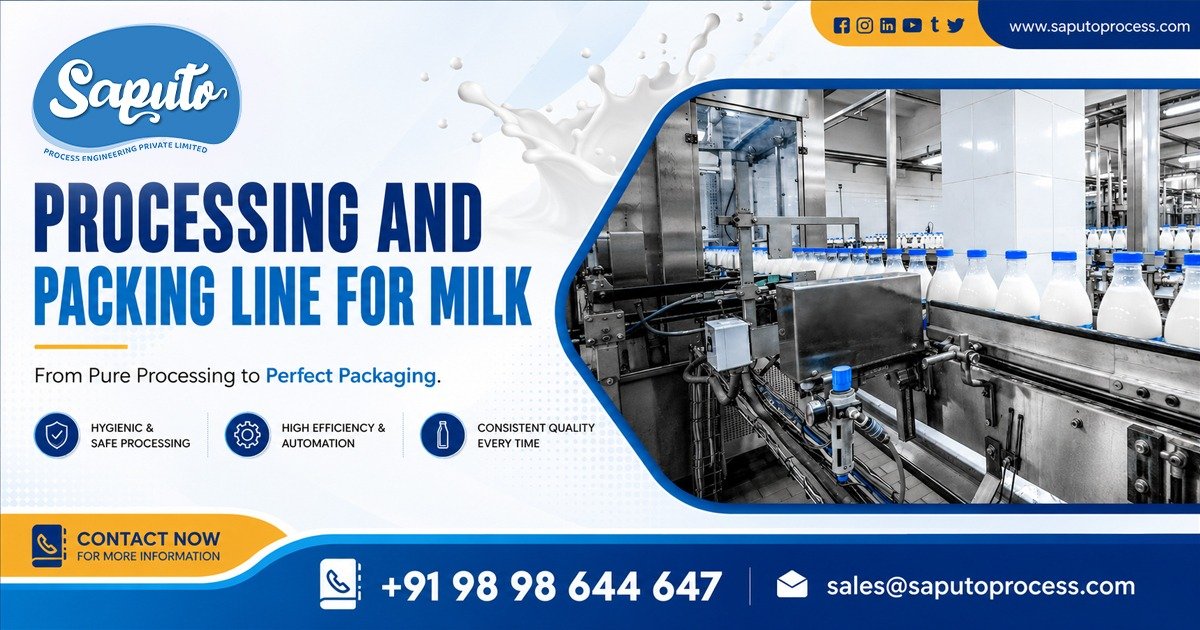 Milk Processing and Packaging Line in Maharashtra