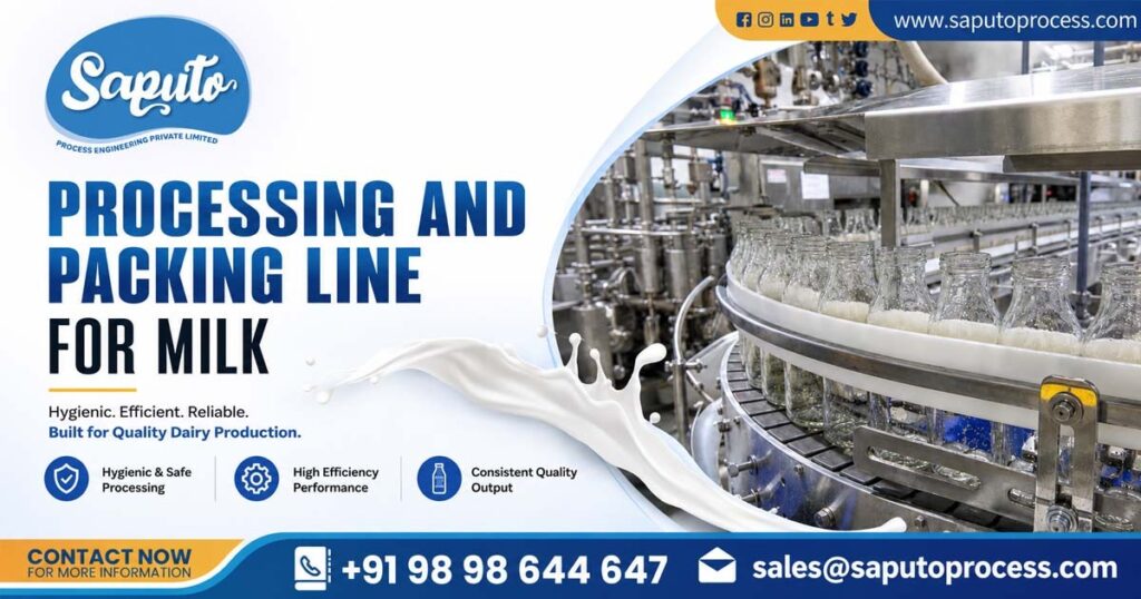 Processing and Packing Line for Milk in Karnataka